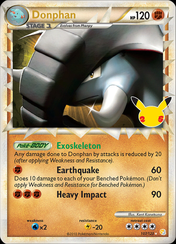 Donphan (107/123) [Celebrations: 25th Anniversary - Classic Collection] | Card Merchant Takapuna