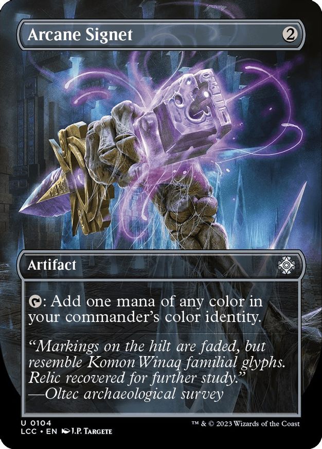 Arcane Signet (Borderless) [The Lost Caverns of Ixalan Commander] | Card Merchant Takapuna