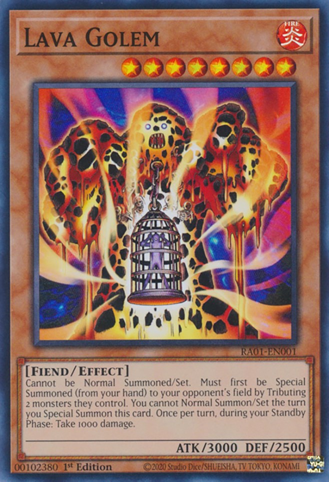 Lava Golem [RA01-EN001] Super Rare | Card Merchant Takapuna