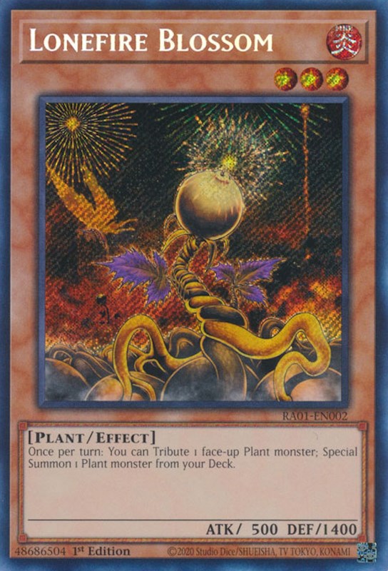 Lonefire Blossom [RA01-EN002] Secret Rare | Card Merchant Takapuna