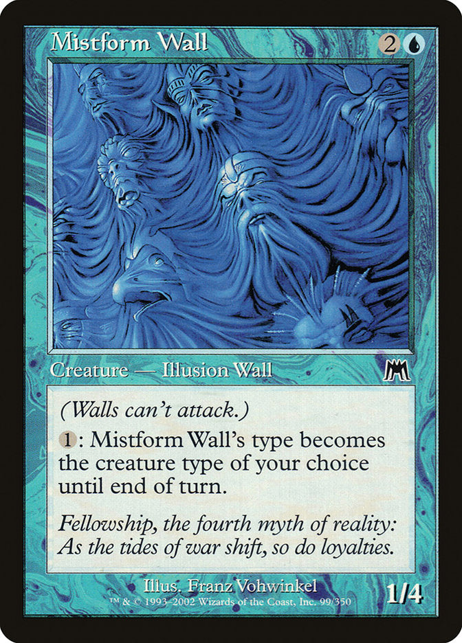 Mistform Wall [Onslaught] | Card Merchant Takapuna