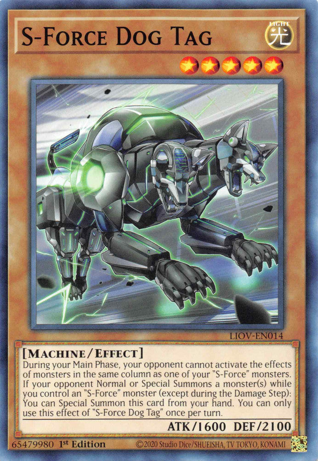 S-Force Dog Tag [LIOV-EN014] Common | Card Merchant Takapuna
