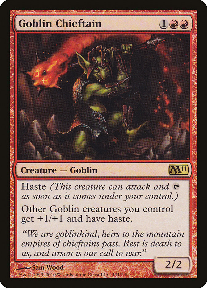 Goblin Chieftain [Magic 2011] | Card Merchant Takapuna