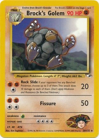 Brock's Golem (20/132) [Gym Heroes Unlimited] | Card Merchant Takapuna