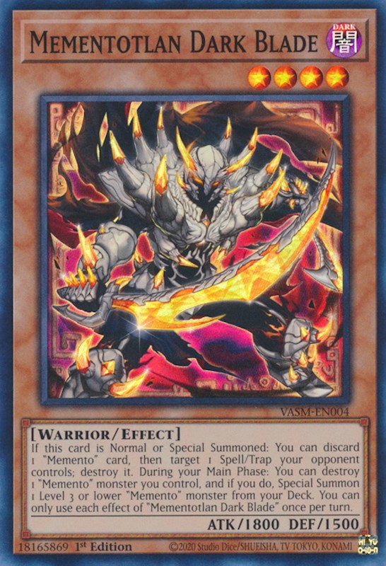 Mementotlan Dark Blade [VASM-EN004] Super Rare | Card Merchant Takapuna