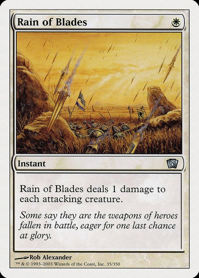 Rain of Blades [Eighth Edition] | Card Merchant Takapuna