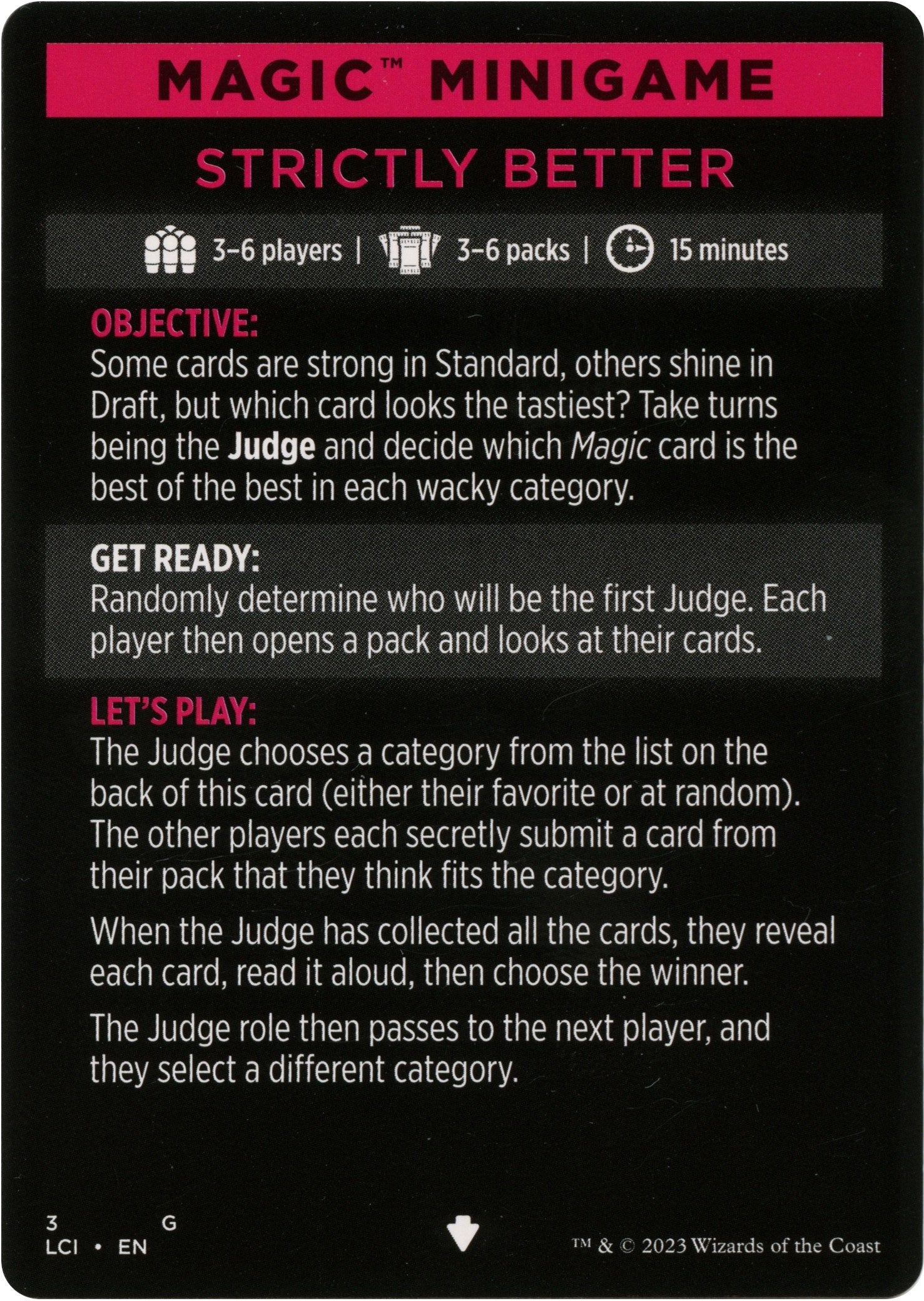 Strictly Better (Magic Minigame) [The Lost Caverns of Ixalan Minigame] | Card Merchant Takapuna