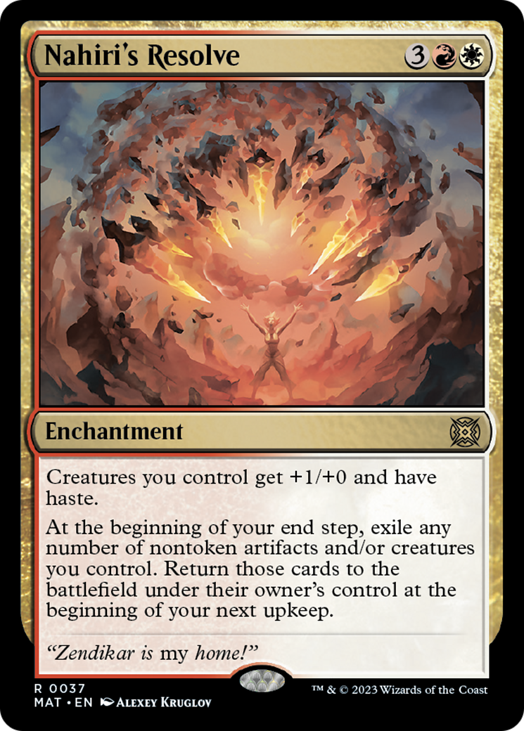 Nahiri's Resolve [March of the Machine: The Aftermath] | Card Merchant Takapuna