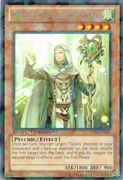 Musto, Oracle of Gusto [DT06-EN081] Rare | Card Merchant Takapuna
