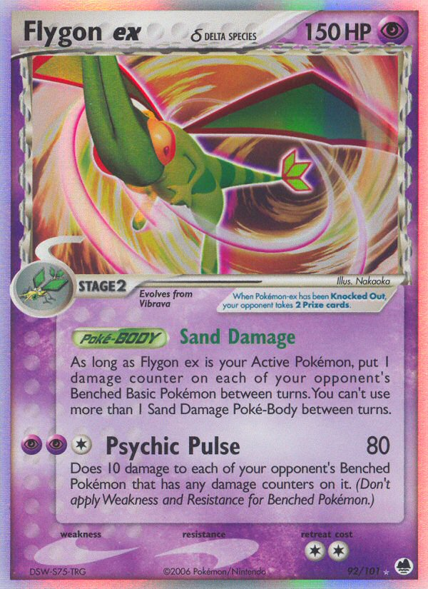 Flygon ex (92/101) (Delta Species) [EX: Dragon Frontiers] | Card Merchant Takapuna