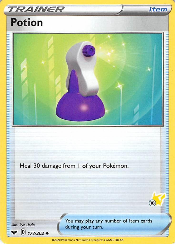 Potion (177/202) (Pikachu Stamp #18) [Battle Academy 2022] | Card Merchant Takapuna