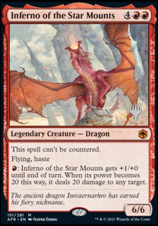Inferno of the Star Mounts (Promo Pack) [Dungeons & Dragons: Adventures in the Forgotten Realms Promos] | Card Merchant Takapuna