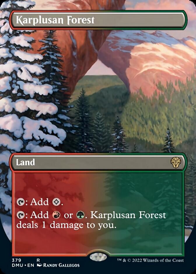 Karplusan Forest (Borderless Alternate Art) [Dominaria United] | Card Merchant Takapuna