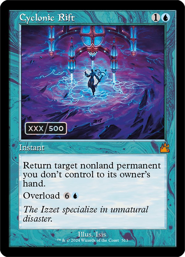 Cyclonic Rift (Retro) (Serialized) [Ravnica Remastered] | Card Merchant Takapuna