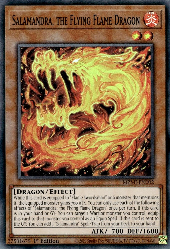 Salamandra, the Flying Flame Dragon [MZMI-EN002] Super Rare | Card Merchant Takapuna