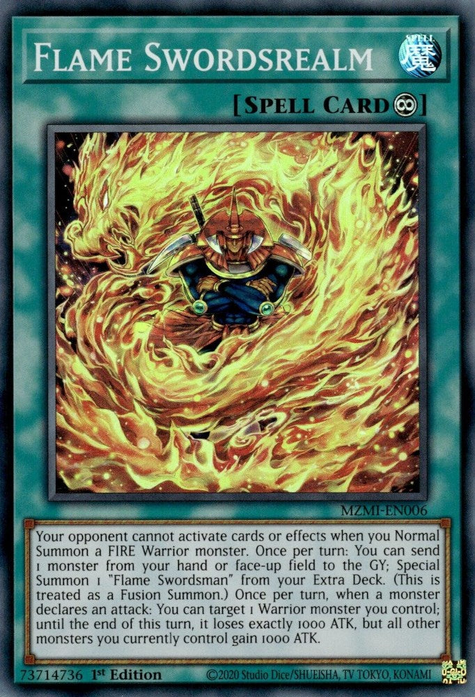 Flame Swordsrealm [MZMI-EN006] Super Rare | Card Merchant Takapuna