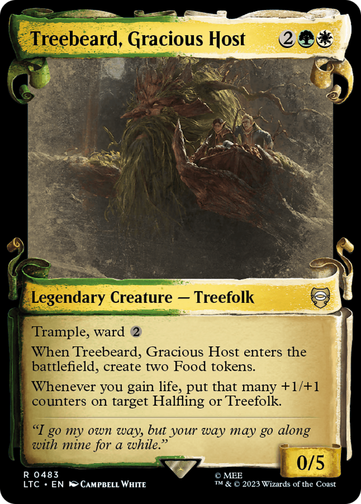 Treebeard, Gracious Host [The Lord of the Rings: Tales of Middle-Earth Commander Showcase Scrolls] | Card Merchant Takapuna