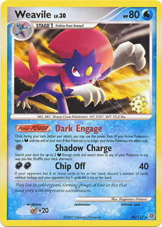 Weavile (40/132) [Countdown Calendar Promos] | Card Merchant Takapuna