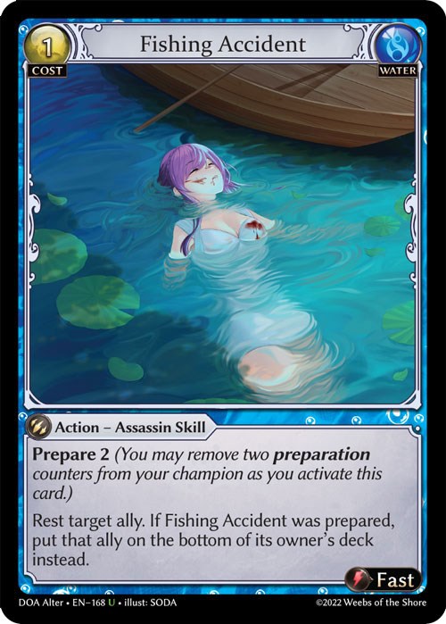 Fishing Accident (168) [Dawn of Ashes: Alter Edition] | Card Merchant Takapuna