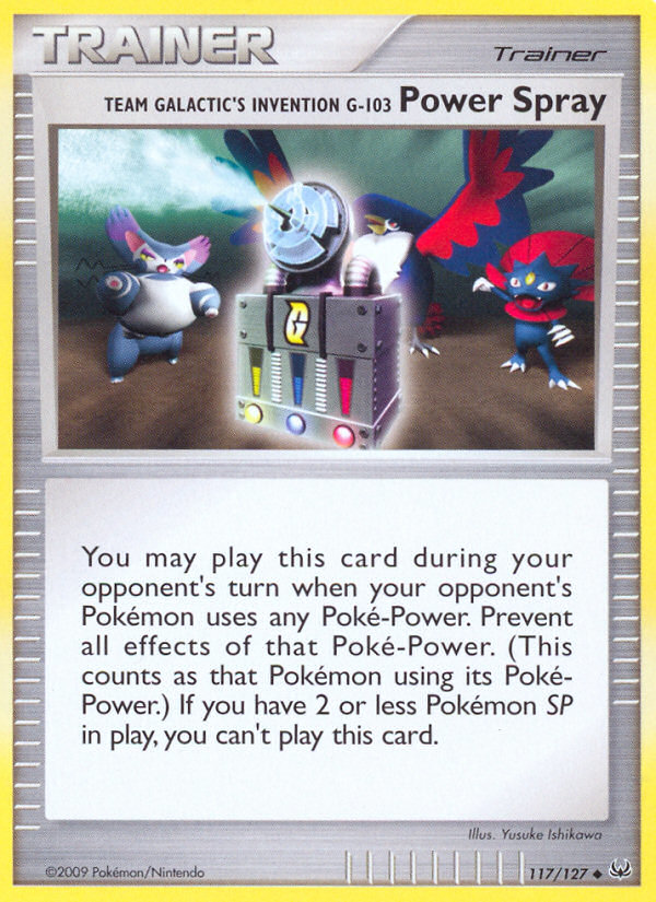 Team Galactic's Invention G-103 Power Spray (117/127) [Platinum: Base Set] | Card Merchant Takapuna