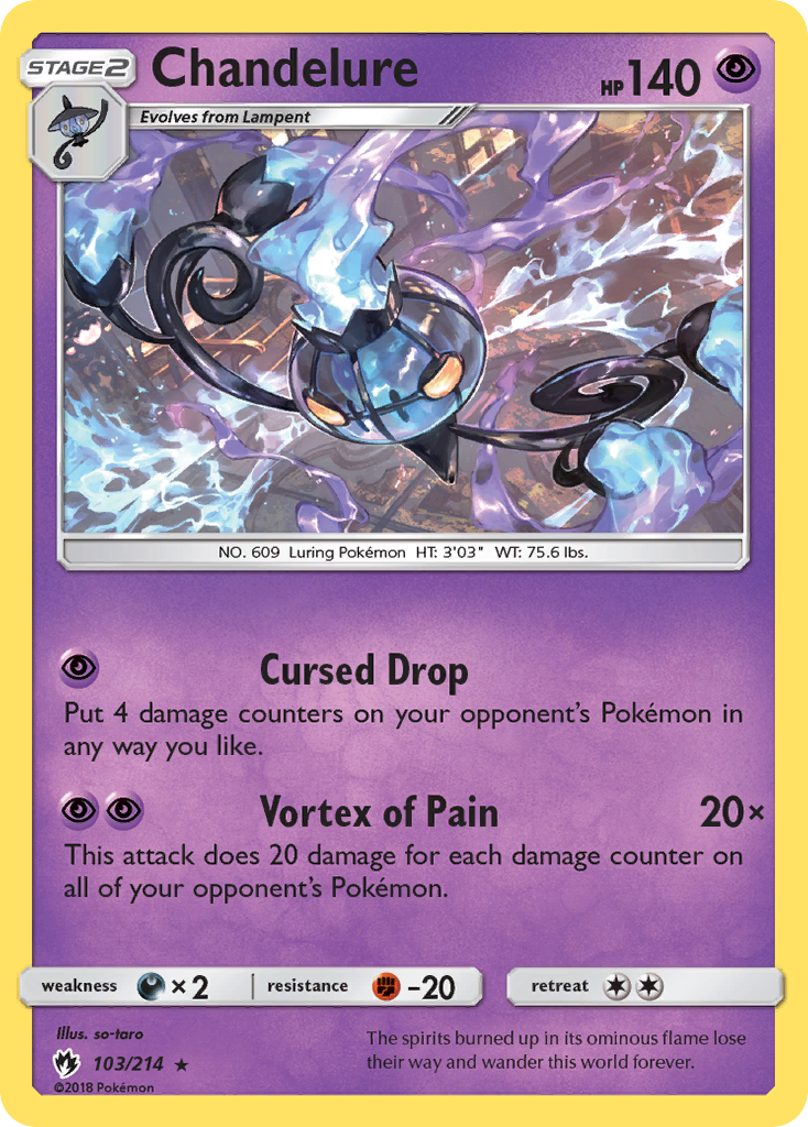 Chandelure (103/214) [Sun & Moon: Lost Thunder] | Card Merchant Takapuna