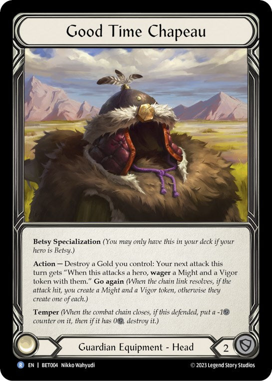 Good Time Chapeau [BET004] (Heavy Hitters Betsy Blitz Deck) | Card Merchant Takapuna