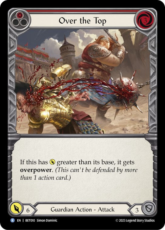 Over the Top (Red) [BET010] (Heavy Hitters Betsy Blitz Deck) | Card Merchant Takapuna