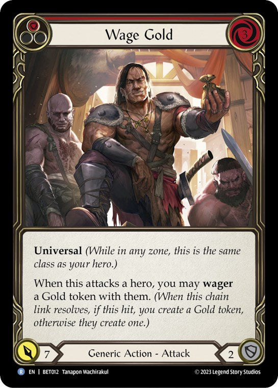 Wage Gold (Red) [BET012] (Heavy Hitters Betsy Blitz Deck) | Card Merchant Takapuna
