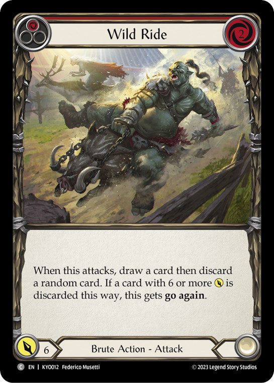 Wild Ride (Red) [KYO012] (Heavy Hitters Kayo Blitz Deck) | Card Merchant Takapuna