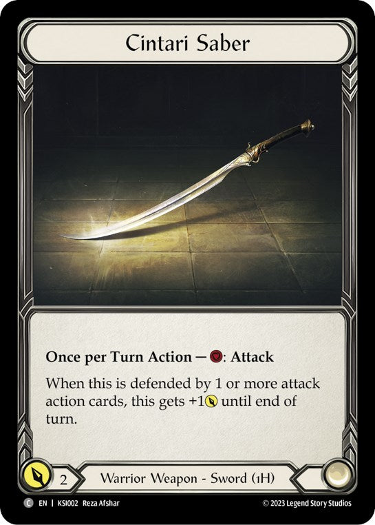 Cintari Saber [KSI002] (Heavy Hitters Kassai Blitz Deck) | Card Merchant Takapuna