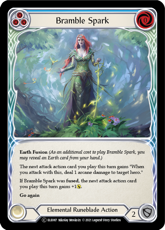 Bramble Spark (Blue) [U-ELE087] (Tales of Aria Unlimited)  Unlimited Rainbow Foil | Card Merchant Takapuna