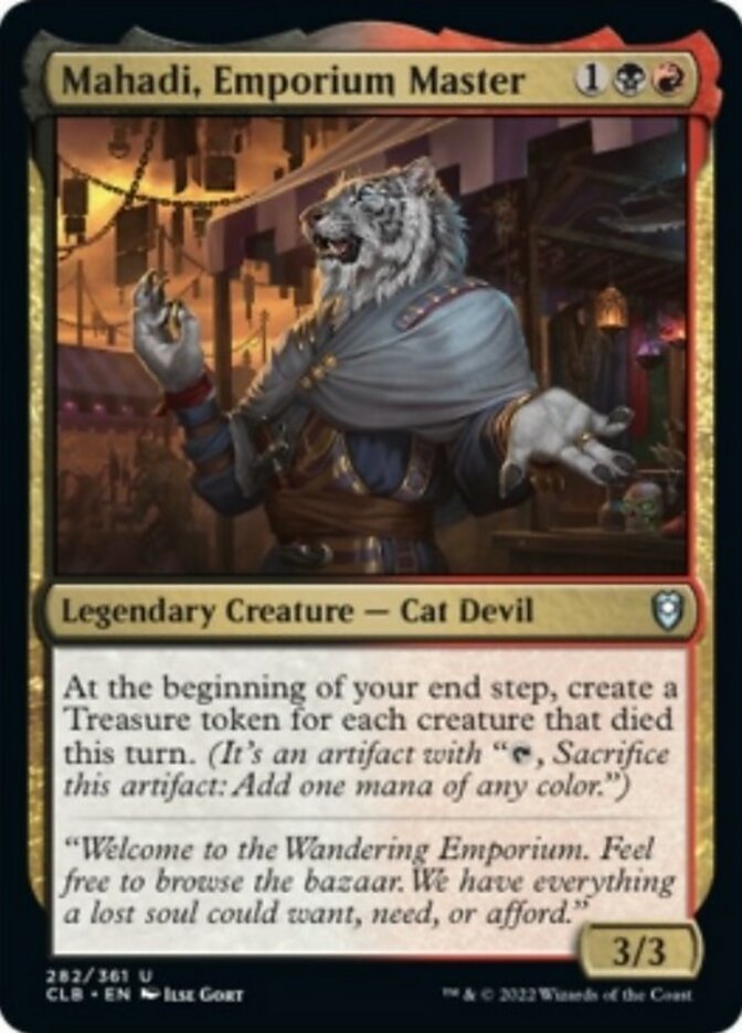 Mahadi, Emporium Master [Commander Legends: Battle for Baldur's Gate] | Card Merchant Takapuna