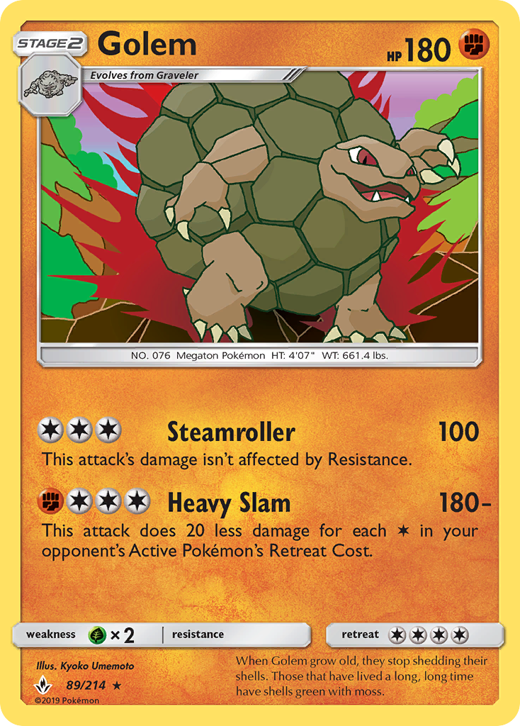 Golem (89/214) [Sun & Moon: Unbroken Bonds] | Card Merchant Takapuna