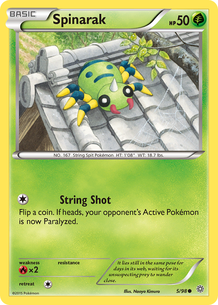 Spinarak (5/98) [XY: Ancient Origins] | Card Merchant Takapuna