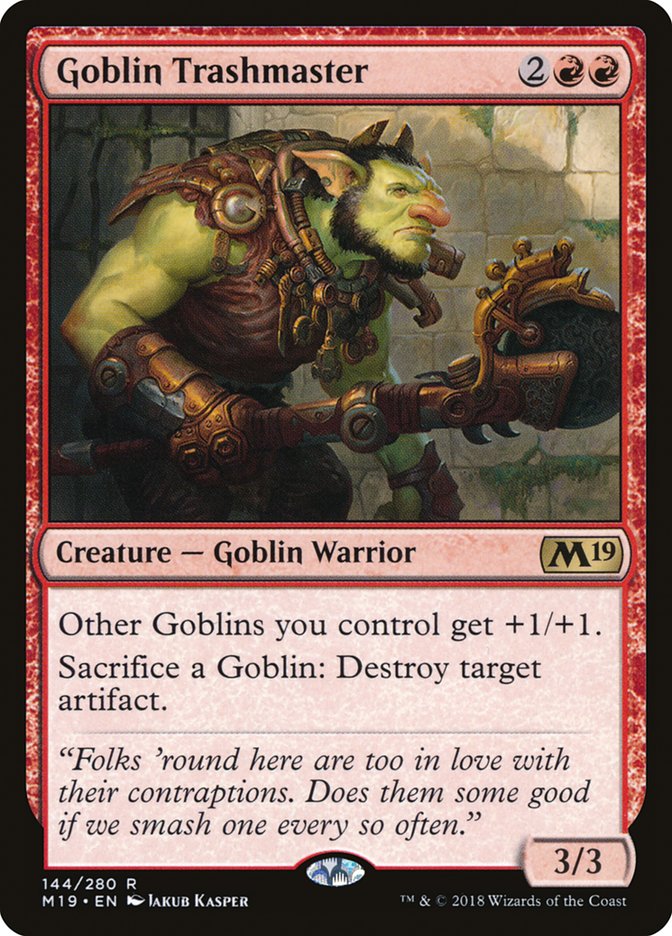 Goblin Trashmaster [Core Set 2019] | Card Merchant Takapuna