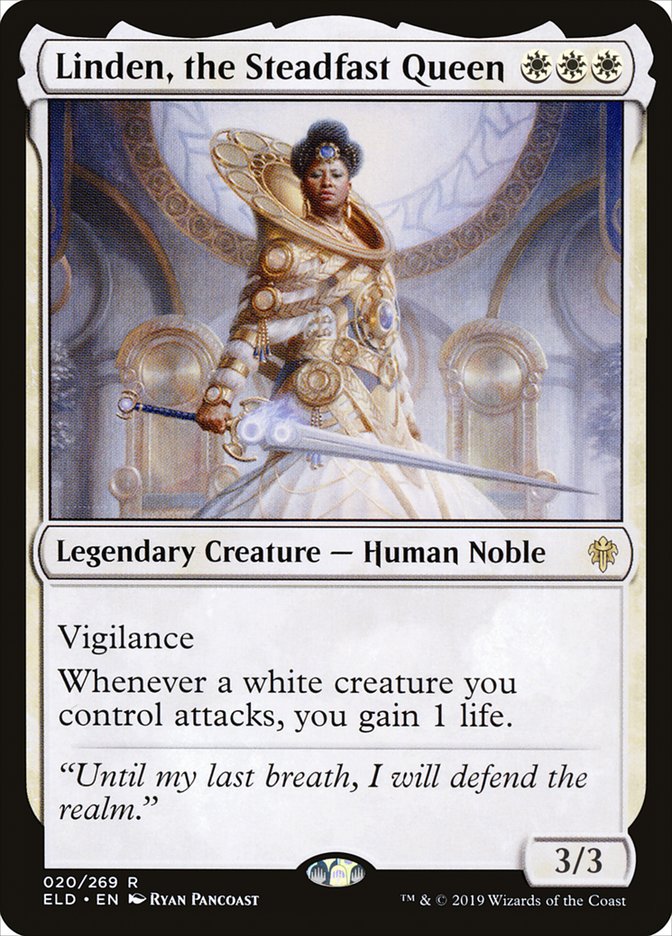 Linden, the Steadfast Queen [Throne of Eldraine] | Card Merchant Takapuna