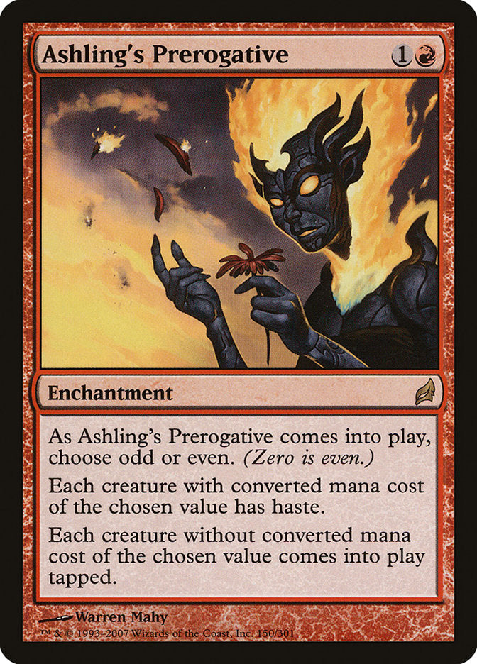 Ashling's Prerogative [Lorwyn] | Card Merchant Takapuna