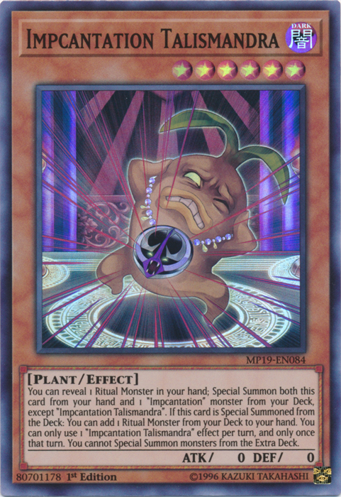 Impcantation Talismandra [MP19-EN084] Super Rare | Card Merchant Takapuna