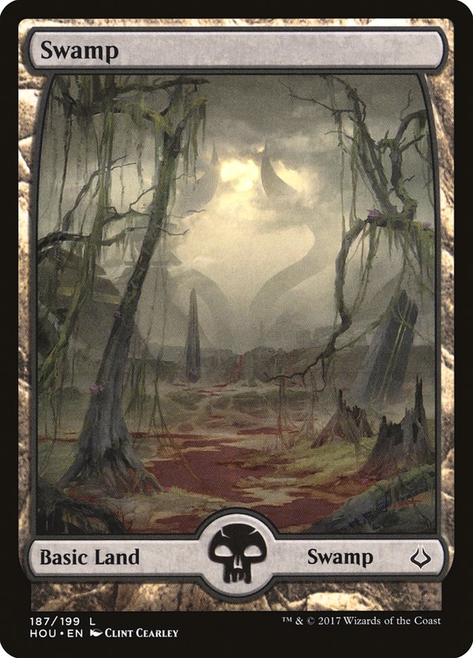 Swamp (187) [Hour of Devastation] | Card Merchant Takapuna