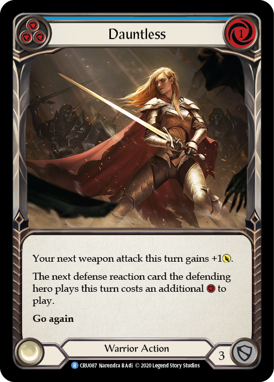 Dauntless (Blue) [CRU087] (Crucible of War)  1st Edition Normal | Card Merchant Takapuna