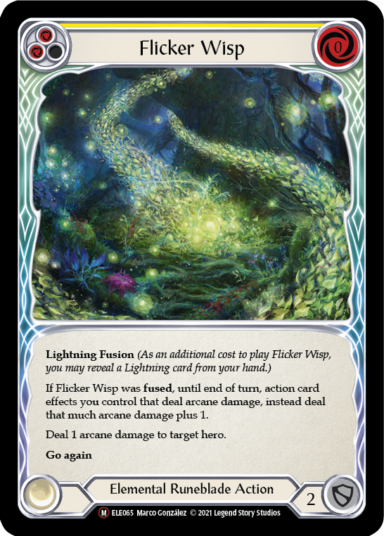 Flicker Wisp [U-ELE065] (Tales of Aria Unlimited)  Unlimited Rainbow Foil | Card Merchant Takapuna