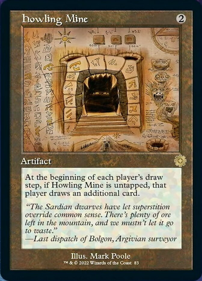 Howling Mine (Retro Schematic) [The Brothers' War Retro Artifacts] | Card Merchant Takapuna