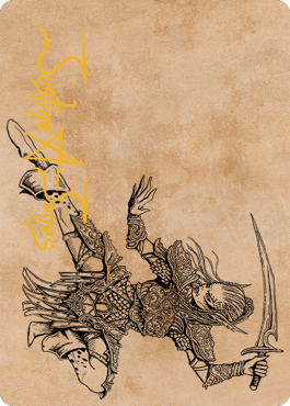 Lae'zel, Vlaakith's Champion Art Card (Gold-Stamped Signature) [Commander Legends: Battle for Baldur's Gate Art Series] | Card Merchant Takapuna
