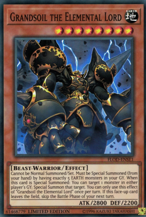 Grandsoil the Elemental Lord [FLOD-ENSE1] Super Rare | Card Merchant Takapuna