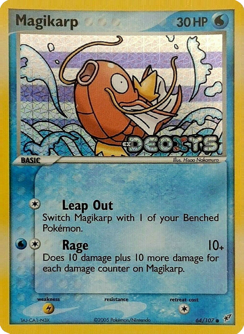 Magikarp (64/107) (Stamped) [EX: Deoxys] | Card Merchant Takapuna