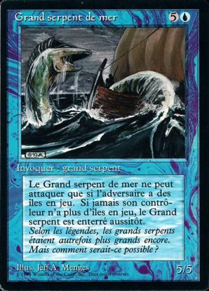 Sea Serpent [Foreign Black Border] | Card Merchant Takapuna
