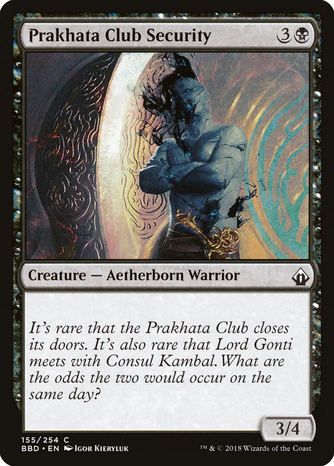 Prakhata Club Security [Battlebond] | Card Merchant Takapuna