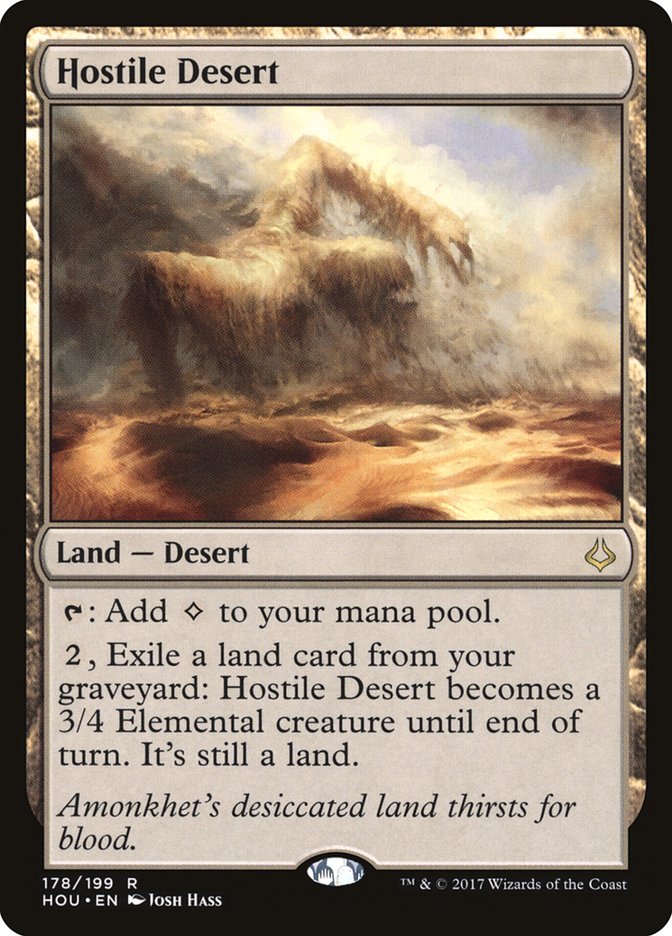 Hostile Desert [Hour of Devastation] | Card Merchant Takapuna