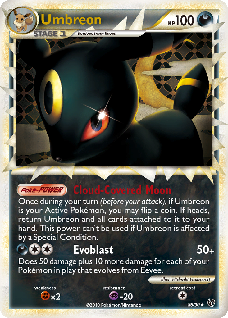 Umbreon (86/90) [HeartGold & SoulSilver: Undaunted] | Card Merchant Takapuna