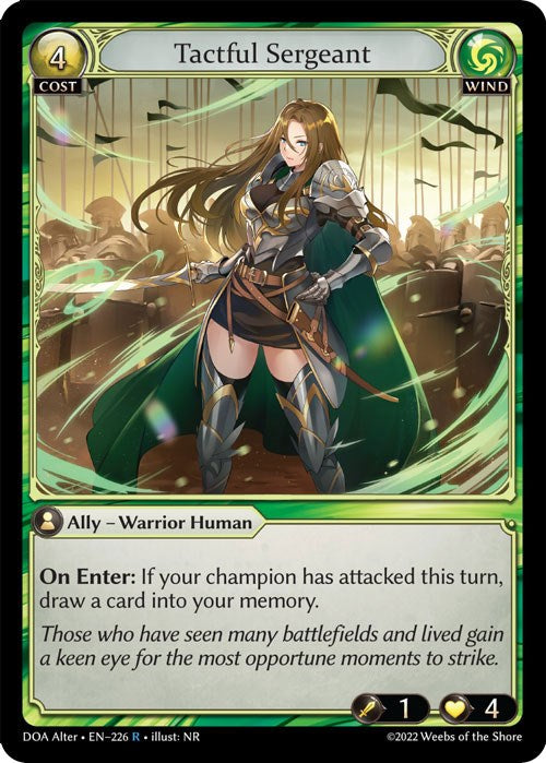 Tactful Sergeant (226) [Dawn of Ashes: Alter Edition] | Card Merchant Takapuna